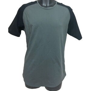 Bylt Drop Mens Lux Shirt Size Medium Short Sleeve Gray Casual Top